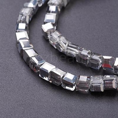 Electroplate Glass Beads Strands EGLA-D018-4x4mm-19-1