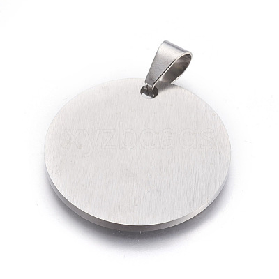 Tarnish Resistant 304 Stainless Steel Stamping Blank Tag Pendants STAS-L218-03P-1