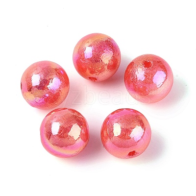 UV Plating Opaque Acrylic Beads SACR-Q005-01F-1