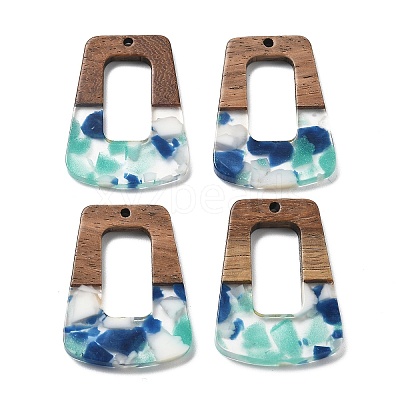 Resin and Walnut Pendants FIND-R051-02D-1