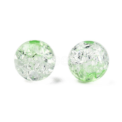 Transparent Crackle Acrylic Beads CACR-N002-25B-1
