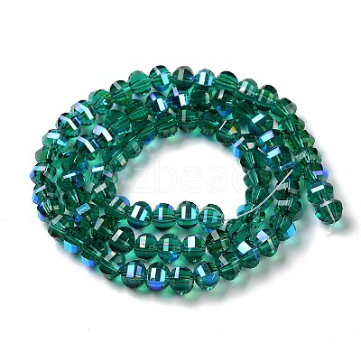 Transparent Electroplate Glass Beads Strands X-GLAA-Q099-C01-09-1-1