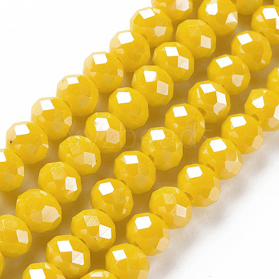 Electroplate Glass Beads Strands EGLA-A044-P2mm-A04-1