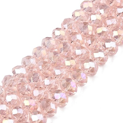 Electroplate Glass Beads Strands EGLA-A044-T6mm-B22-1