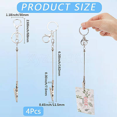 4Pcs Alloy Bracelet Tool Jewelry Helper Beadable Alligator Clips AJEW-SP0001-69A-1