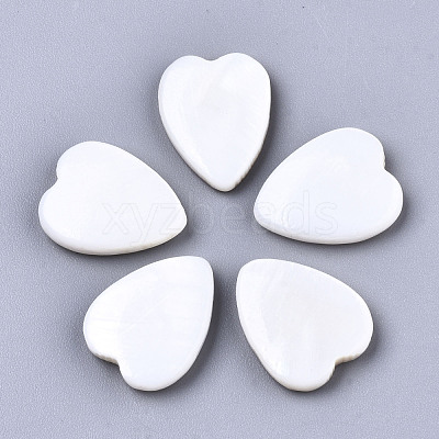 Natural Freshwater Shell Cabochons SHEL-R049-01-1