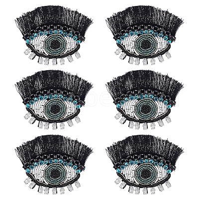 Evil Eye with Eyelash Appliques DIY-WH0401-32-1