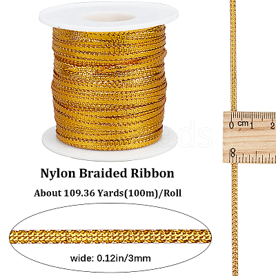 100M Nylon Braided Ribbon OCOR-GF003-05A-1