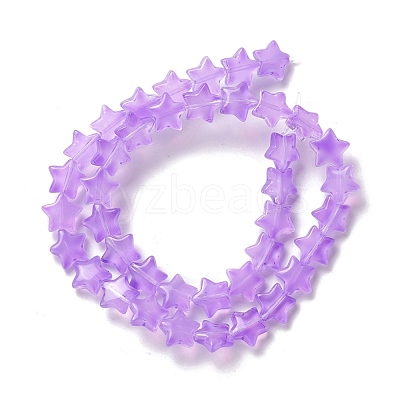 Transparent Glass Beads Strand GLAA-K057-01F-1