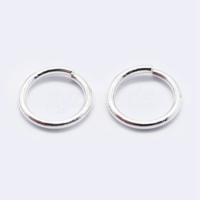 925 Sterling Silver Saw Cut Open Jump Rings STER-F036-02S-0.5x6mm-1