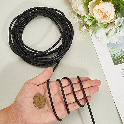 5M Round Braided Cowhide Letter Cord WL-GF0001-34B-03-1
