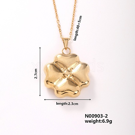 Fashion Elegant Golden Plated Stainless Steel Pendant Necklaces SJ0947-2-1