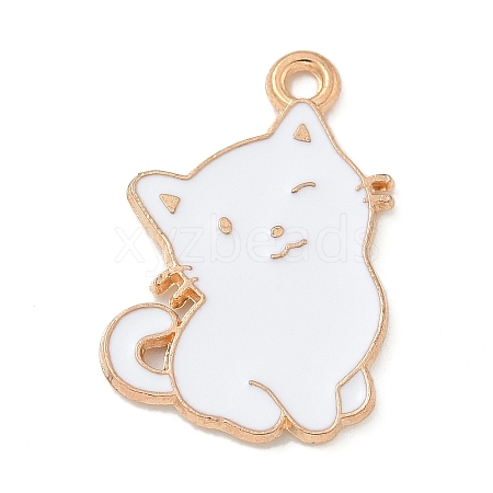 Alloy Enamel Pendants ENAM-A008-17KCG-01-1