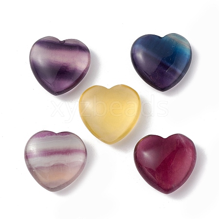 Natural Fluorite Home Heart Love Stones G-G995-C03-B-1