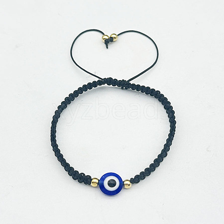 Hamsa Hand with Evil Eye Bead Braided Bead Bracelets SX3134-4-1