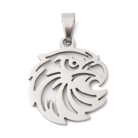 201 Stainless Steel Pendants STAS-Q341-28P-1