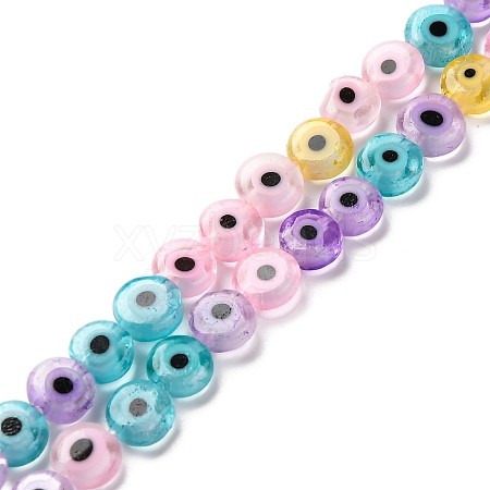 Handmade Evil Eye Lampwork Beads Strands LAMP-G164-10A-1