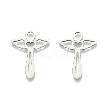 201 Stainless Steel Pendants STAS-N098-104P-1