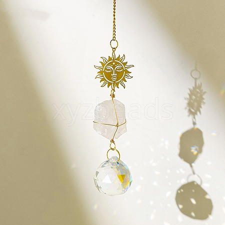 Glass Pendant Decorations PW-WGE7485-03-1