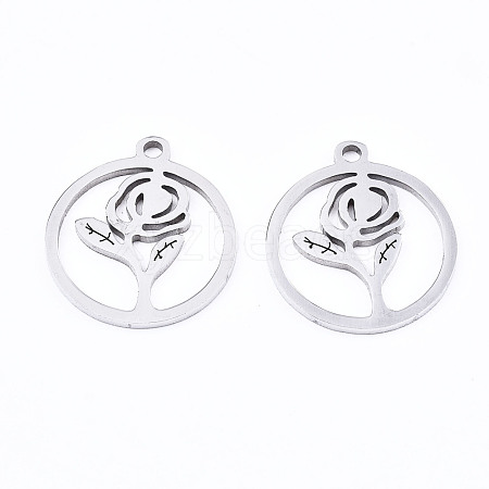 Non-Tarnish Valentine's Day 201 Stainless Steel Pendants STAS-T044-204P-1