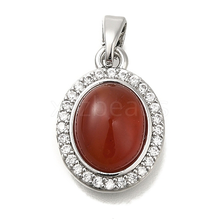 Natural Carnelian(Dyed & Heated) Pendants KK-K388-06P-1