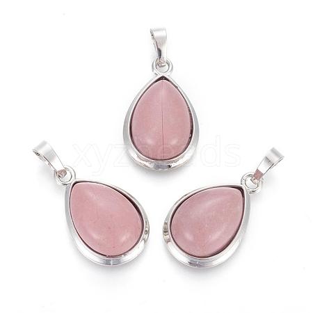 Natural Rhodochrosite Pendants G-L512-C08-1