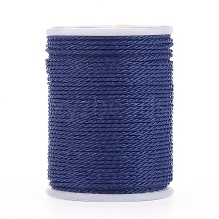 Round Waxed Polyester Cord YC-G006-01-1.0mm-21-1