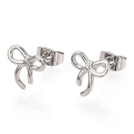 Brass Stud Earrings for Women EJEW-P275-01P-1