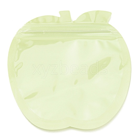 Apple Shaped Plastic Packaging Yinyang Zip Lock Bags OPP-D003-01B-1