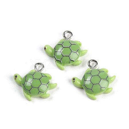 Marine Organism Resin Pendants RESI-I061-02C-1