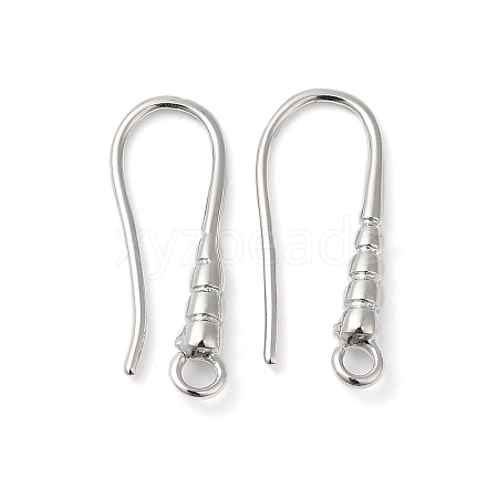 Brass Earring Hooks KK-P234-17P-1