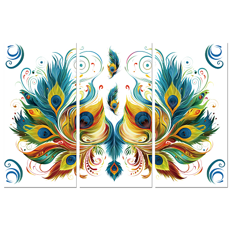 3 Sheets 3 Styles PVC Waterproof Decorative Stickers DIY-WH0404-117-1
