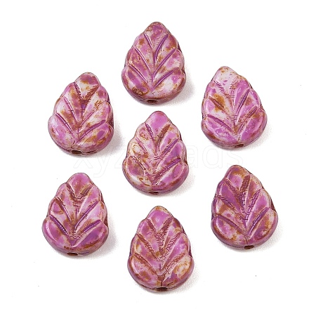 Czech Pressed Glass Beads GLAA-I061-06C-1