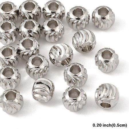 20Pcs Brass Spacer Beads KK-YW0003-18C-P-1