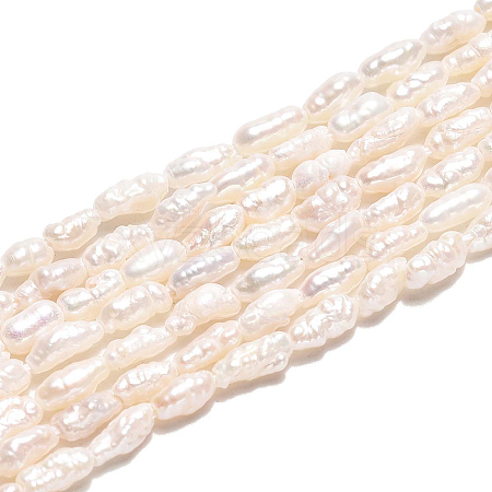 1 Strand Natural Cultured Freshwater Pearl Beads Strands PEAR-PA0001-14-1