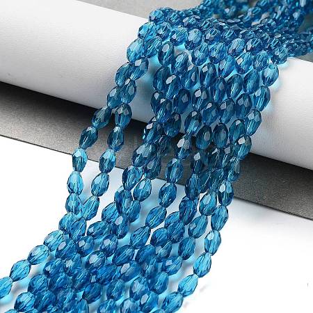 Glass Beads Strands X-GLAA-R024-6x4mm-4-1