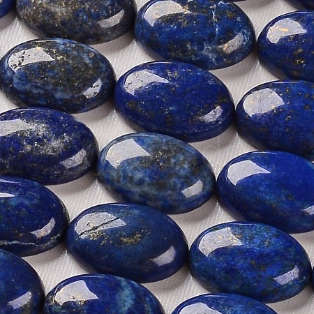 Dyed Natural Lapis Lazuli Gemstone Oval Cabochons G-J329-17-22x30mm-1