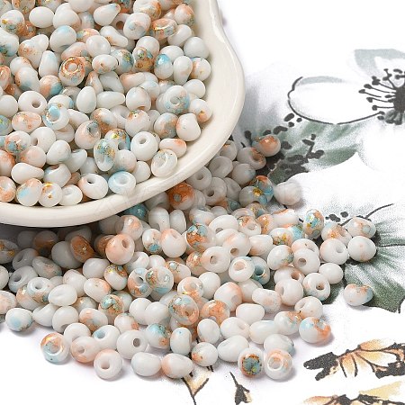 Baking Paint Glass Seed Beads SEED-F006-01A-12-1