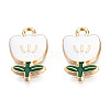 Eco-Friendly Zinc Alloy  Pendants ENAM-R051-06-04G-NR-2