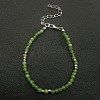 Elegant Natural Peridot Bead Beaded Bracelets ZL0377-2-1