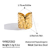 Elephant 304 Stainless Steel Cuff Open Rings HL9999-9
