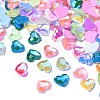 Heart Translucent Glass Cabochons MRMJ-YW0001-063A-1