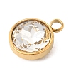Birthstone Theme April 304 Stainless Steel Pendants STAS-K239-01G-A04-2