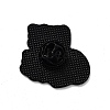 Word Black Alloy Brooches JEWB-K021-06B-EB-2