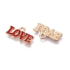 Valentine's Day Theme Alloy Enamel Pendants ENAM-T020-50D-05-2