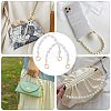   ABS Imitation Pearl Nugget Beaded Bag Handles FIND-PH0009-43-5