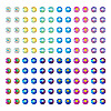 48G 12 Colors Glass Hotfix Rhinestone DIY-TA0004-53-12