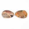 Natural Crazy Agate Thumb Worry Stone G-N0325-01-01-3