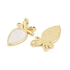 Brass Micro Pave Cubic Zirconia Pendants KK-U058-32G-2