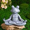 Resin Imitation Stone Frog Garden Decor JX173A-5